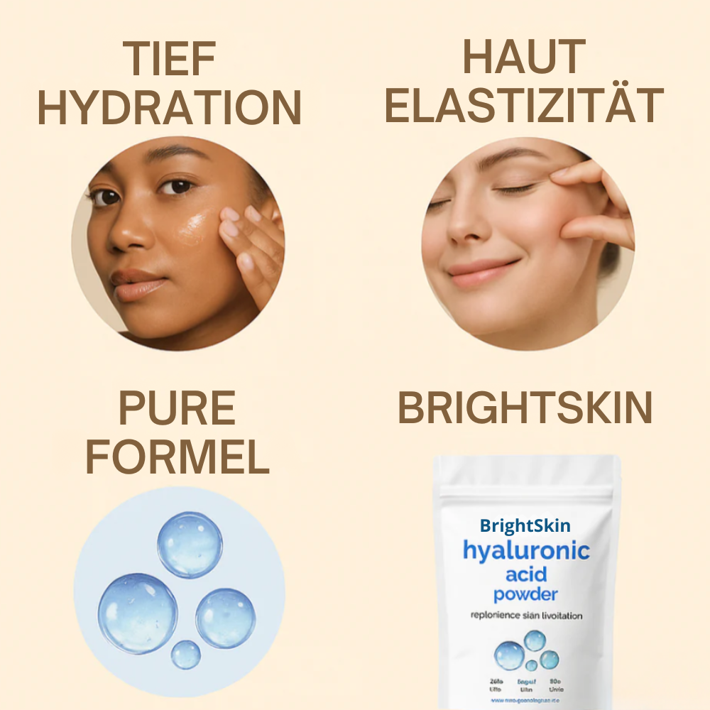 BrightSkin™ | Stellen Sie Ihr eigenes Hyaluron-Serum her. Rein. Strahlend. Revitalisierend.