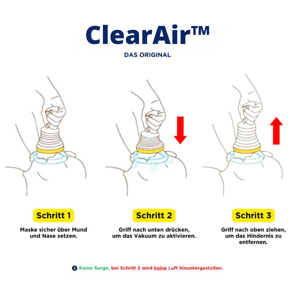 ClearAir™ | Notfallgerät gegen Ersticken – Schützen Sie Ihr Kind im entscheidenden Moment