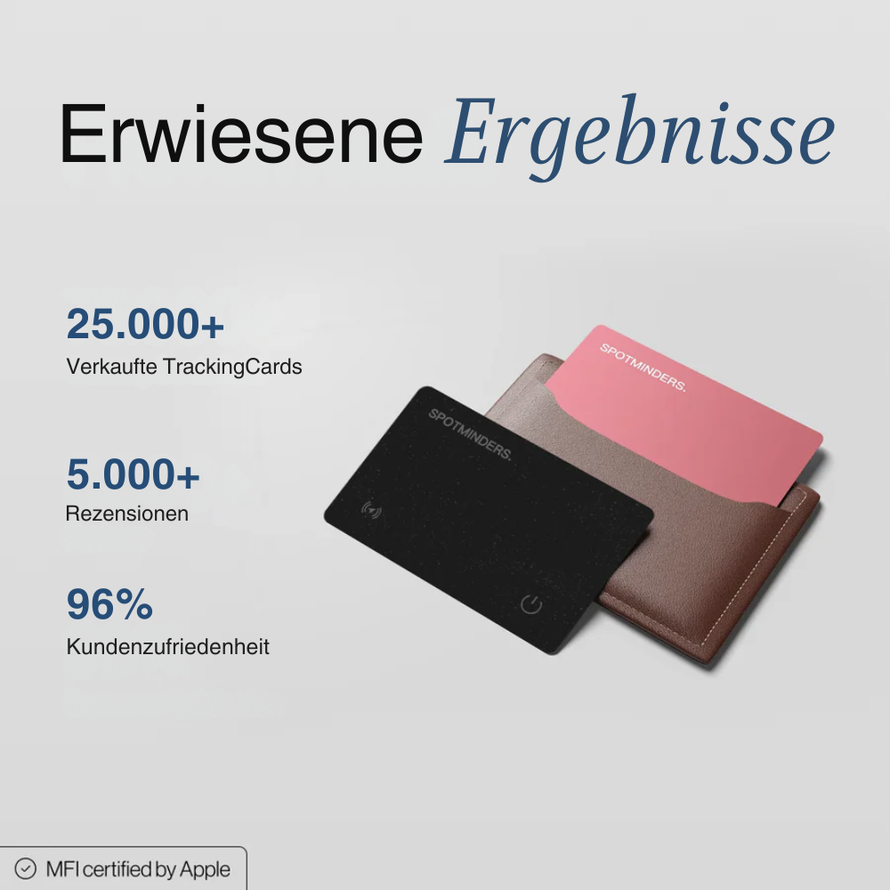 TrackingCard™ | Der beste GPS-Tracker der Welt (in Ihre Brieftasche)