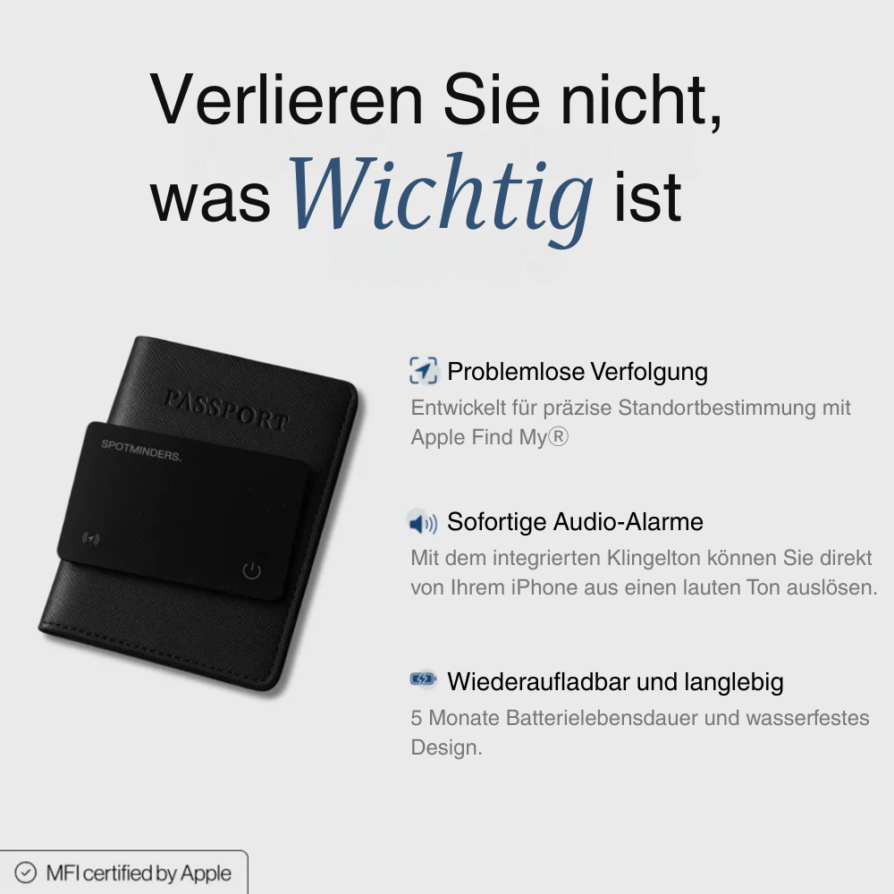 TrackingCard™ | Der beste GPS-Tracker der Welt (in Ihre Brieftasche)