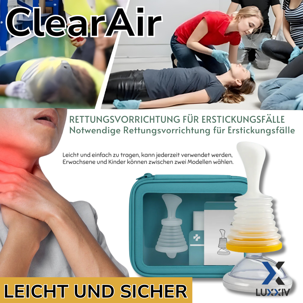 ClearAir™ | Notfallgerät gegen Ersticken – Schützen Sie Ihr Kind im entscheidenden Moment