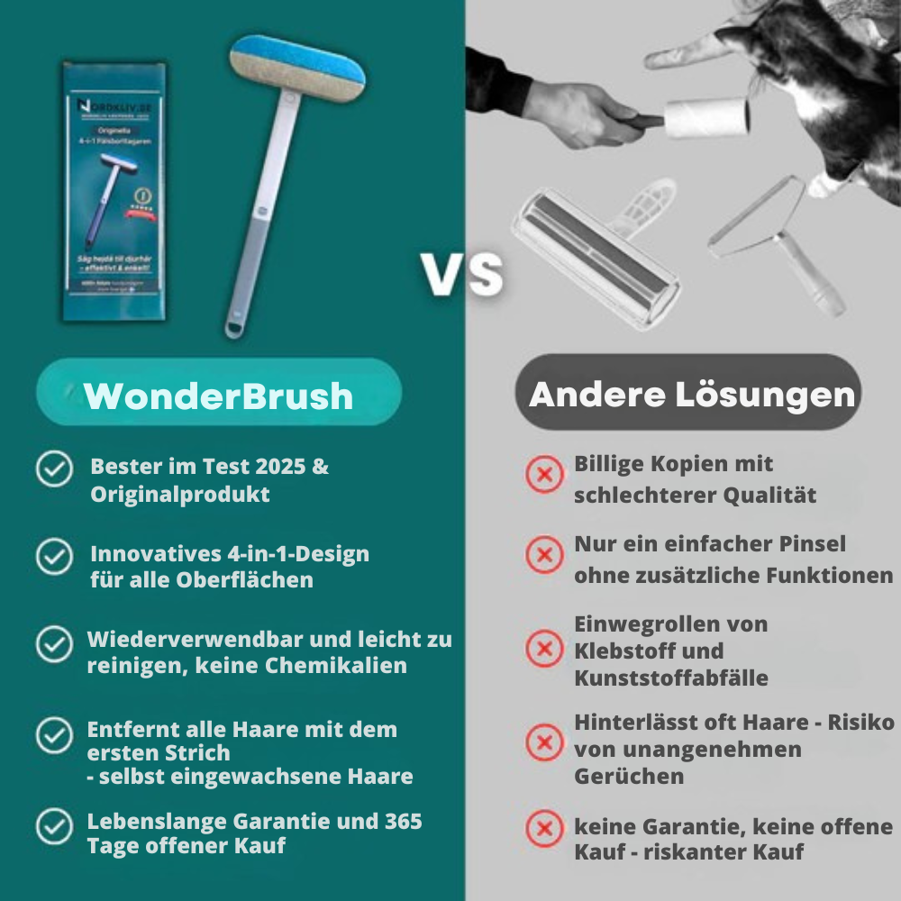 WonderBrush™ | Der originale multifunktionelle Haarentferner