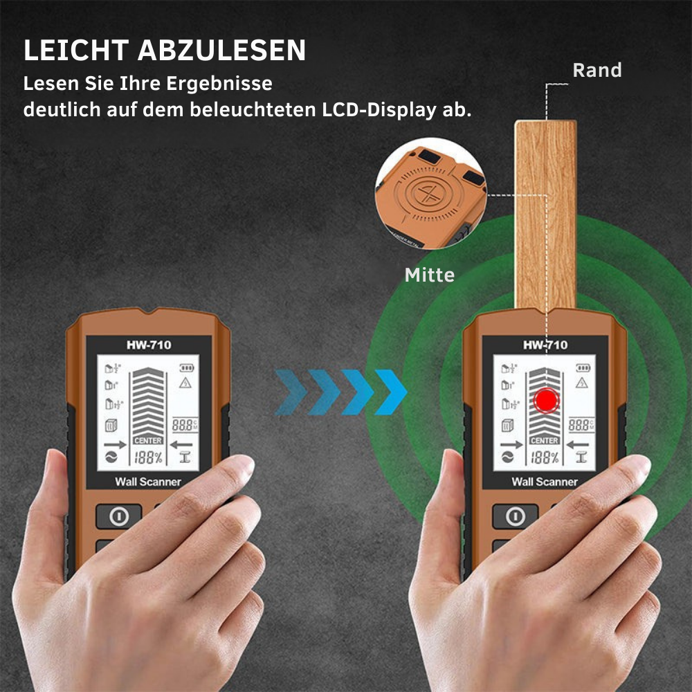 WallScanner™ | Vermeiden Sie teure Fehler – sichern Sie sich Struktur und Leitungen in Ihren Wänden