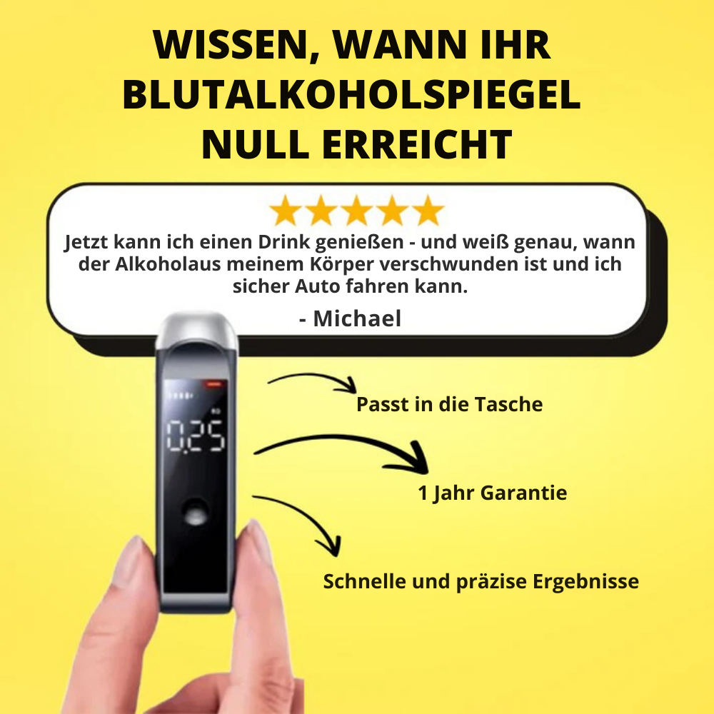 AlcoGuard™ | Kennen Sie die Fakten, bevor Sie fahren 🚗