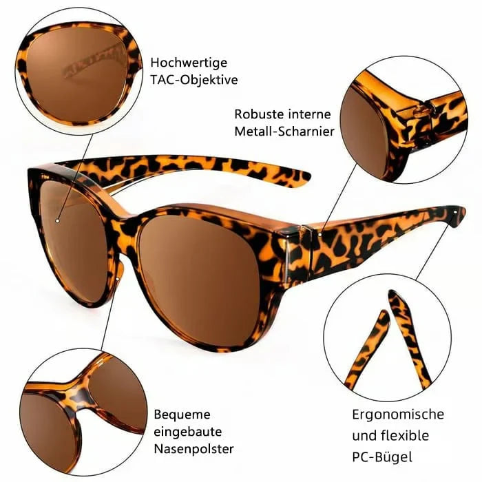 Shaydz™ | Sonnenbrillen mit UV400-Schutz, geeignet für Brillenträger