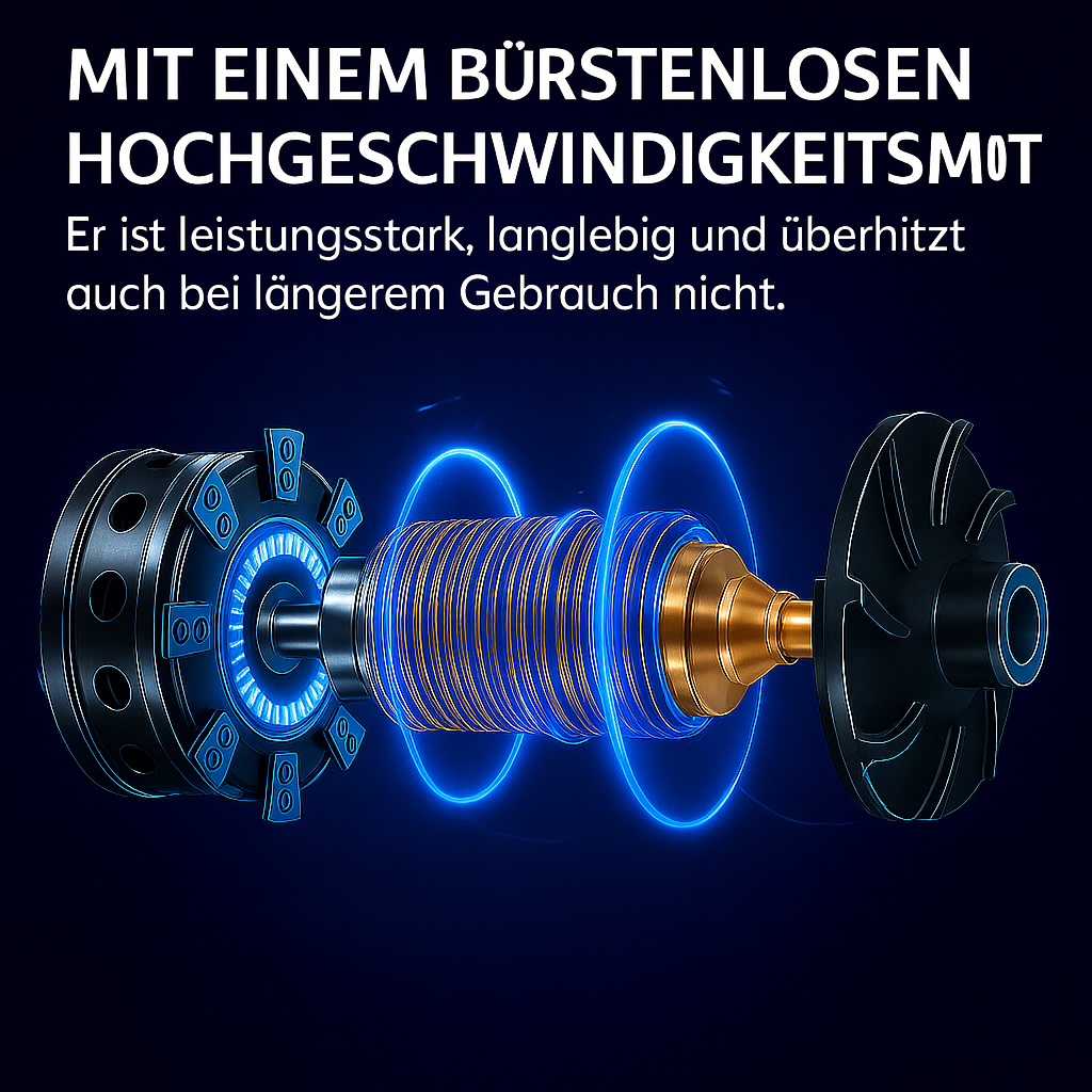 LeafBreeze™ | Kabelloser Bläser zur schnellen Reinigung von Blättern, Schmutz, Staub und Alltagsabfällen
