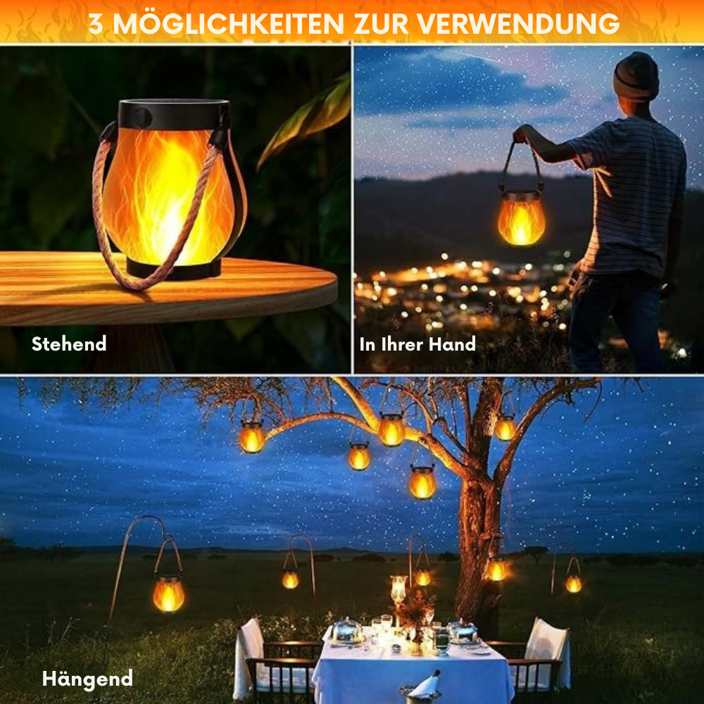 CozyFlame™ | Laterne mit realistischer Flammeneffekt – stimmungsvolles Licht für jede Umgebung